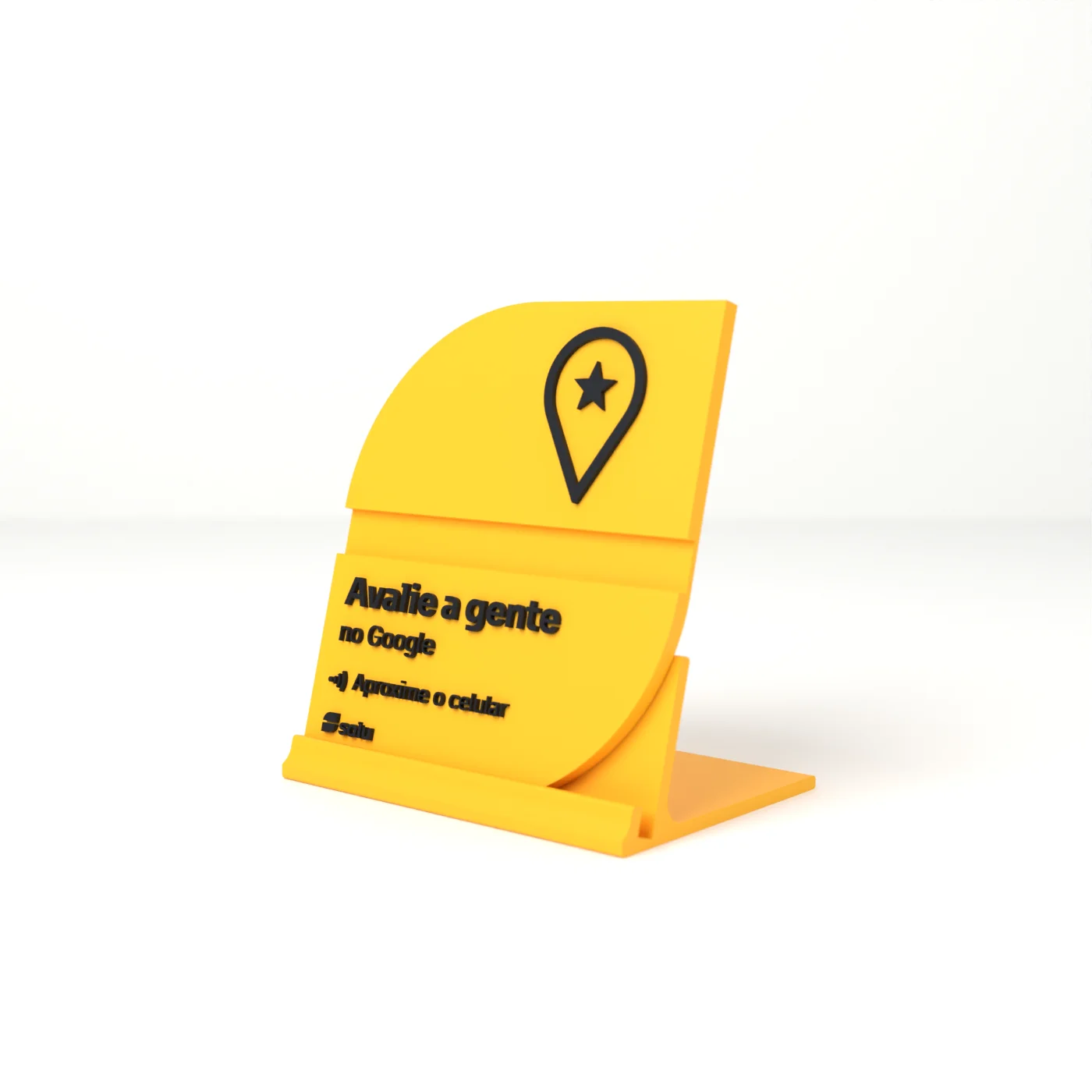 Stand NFC Inclinado, cor amarelo